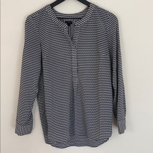 Black & White Geometric Blouse